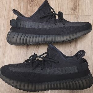 adidas Yeezy. Black Knit Sneakers for Men